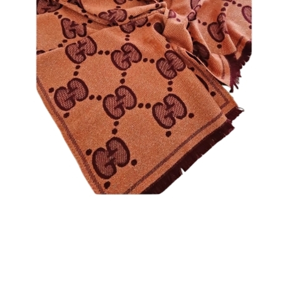 NWT Gucci Pink and Burgundy Scarf - Picture 4 of 8